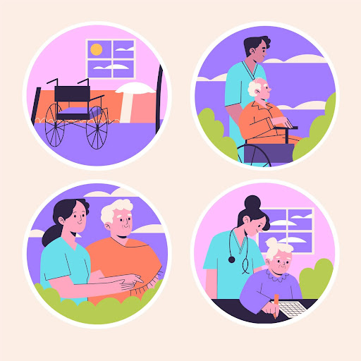 Domestic helper supporting daily tasks