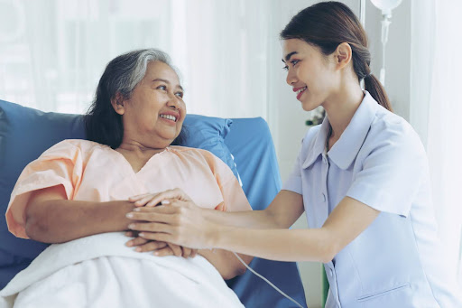 Mandarin-speaking helper providing companionship